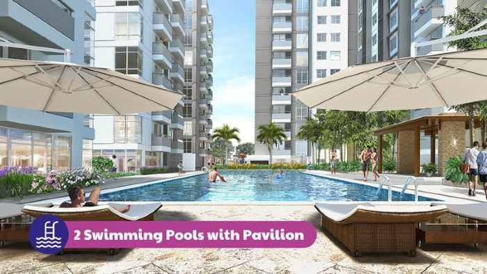 2 Swimming Pools with Pavillion Paseo Grove Mactan Condo 2
